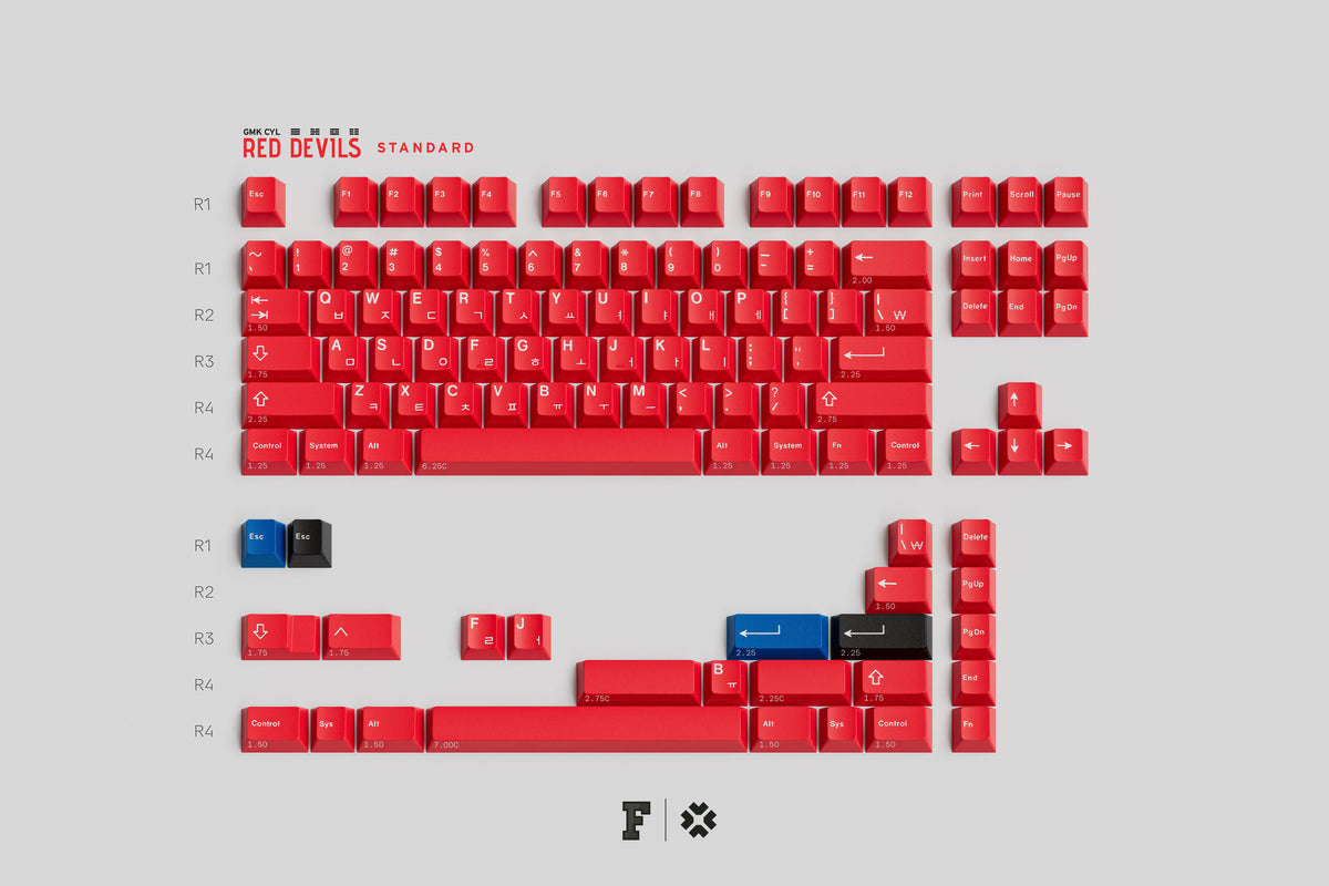 [GB] คีย์แคป GMK CYL Red Devils