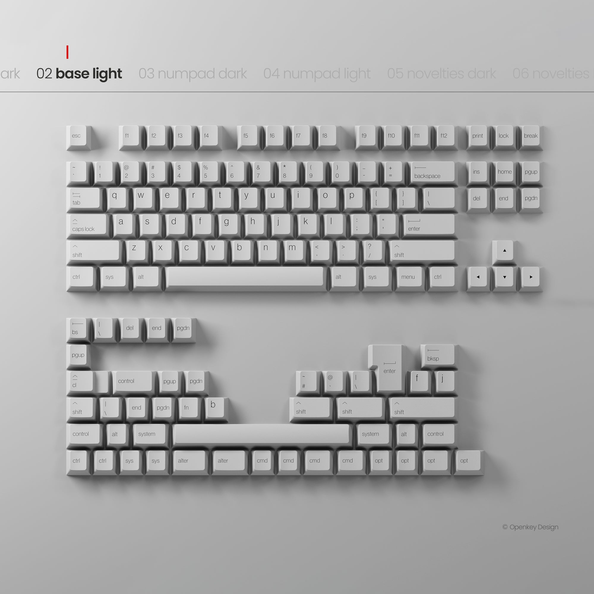 [GB] คีย์แคป PBTfans x Openkey Design Less, but better Dark