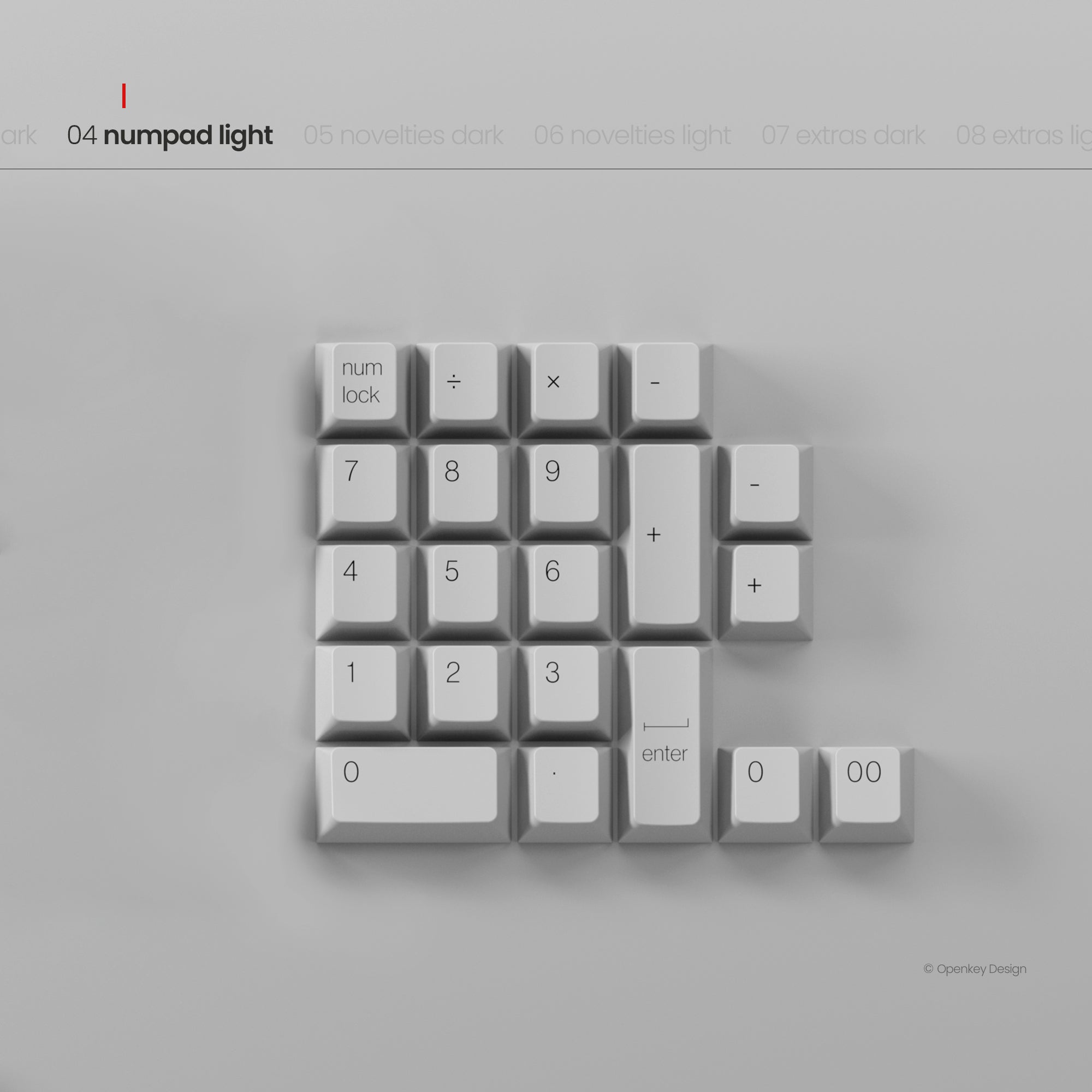 [GB] คีย์แคป PBTfans x Openkey Design Less, but better Dark