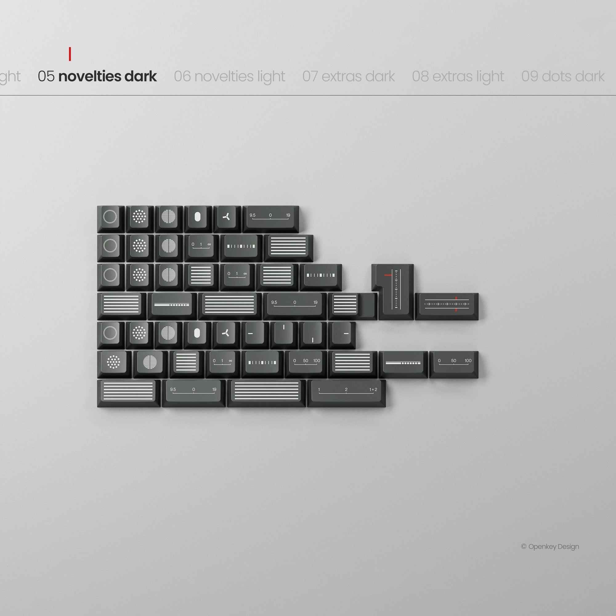 [GB] คีย์แคป PBTfans x Openkey Design Less, but better Dark