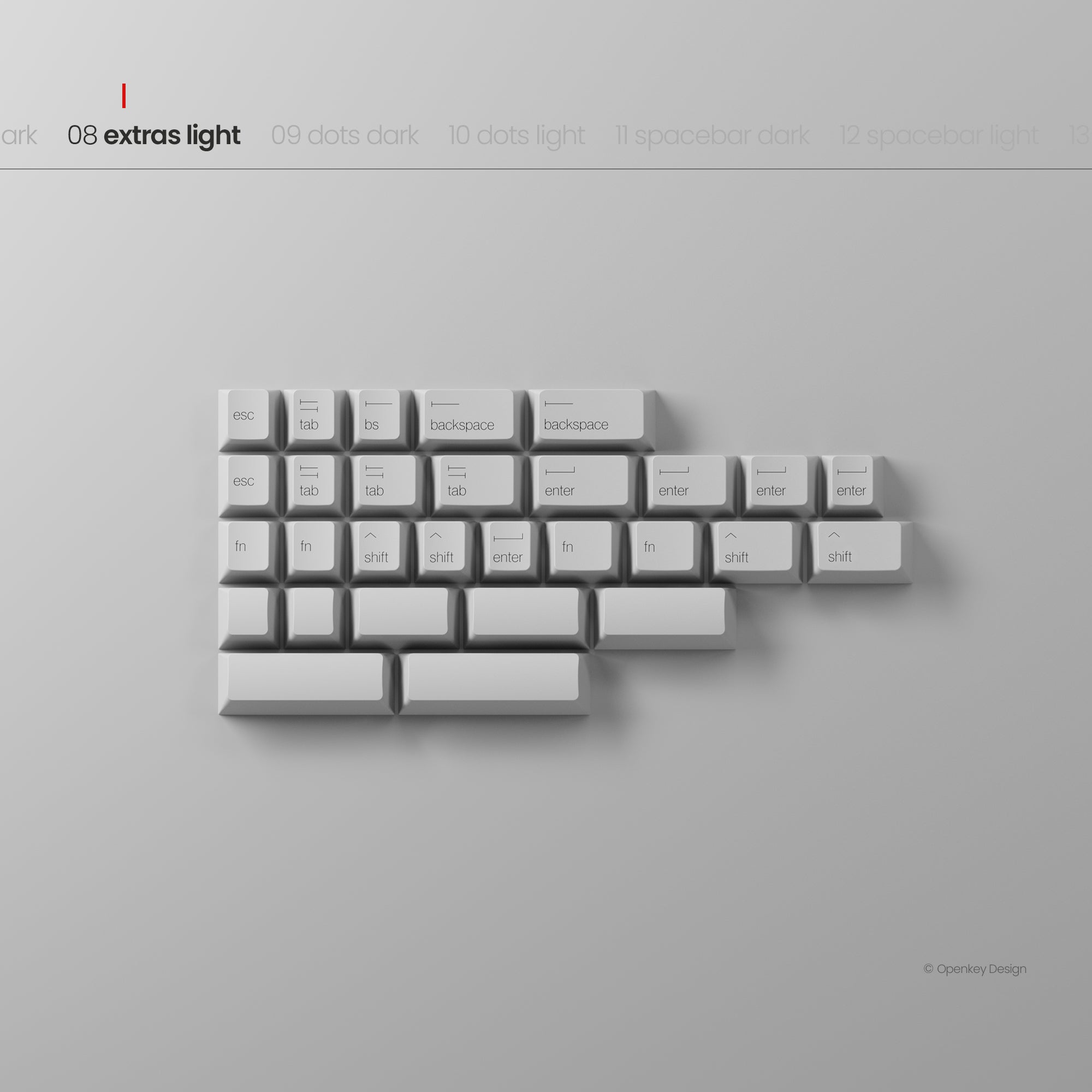 [GB] คีย์แคป PBTfans x Openkey Design Less, but better Dark
