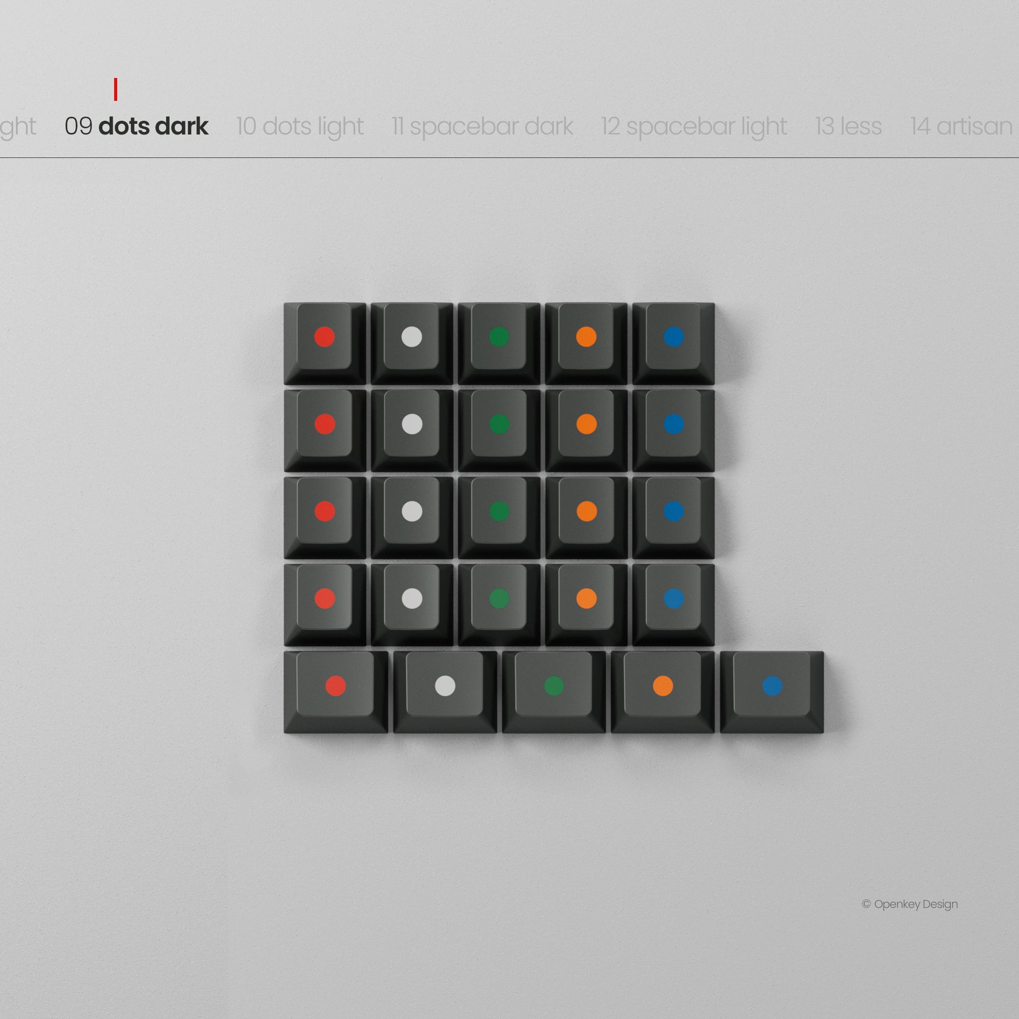 [GB] คีย์แคป PBTfans x Openkey Design Less, but better Dark