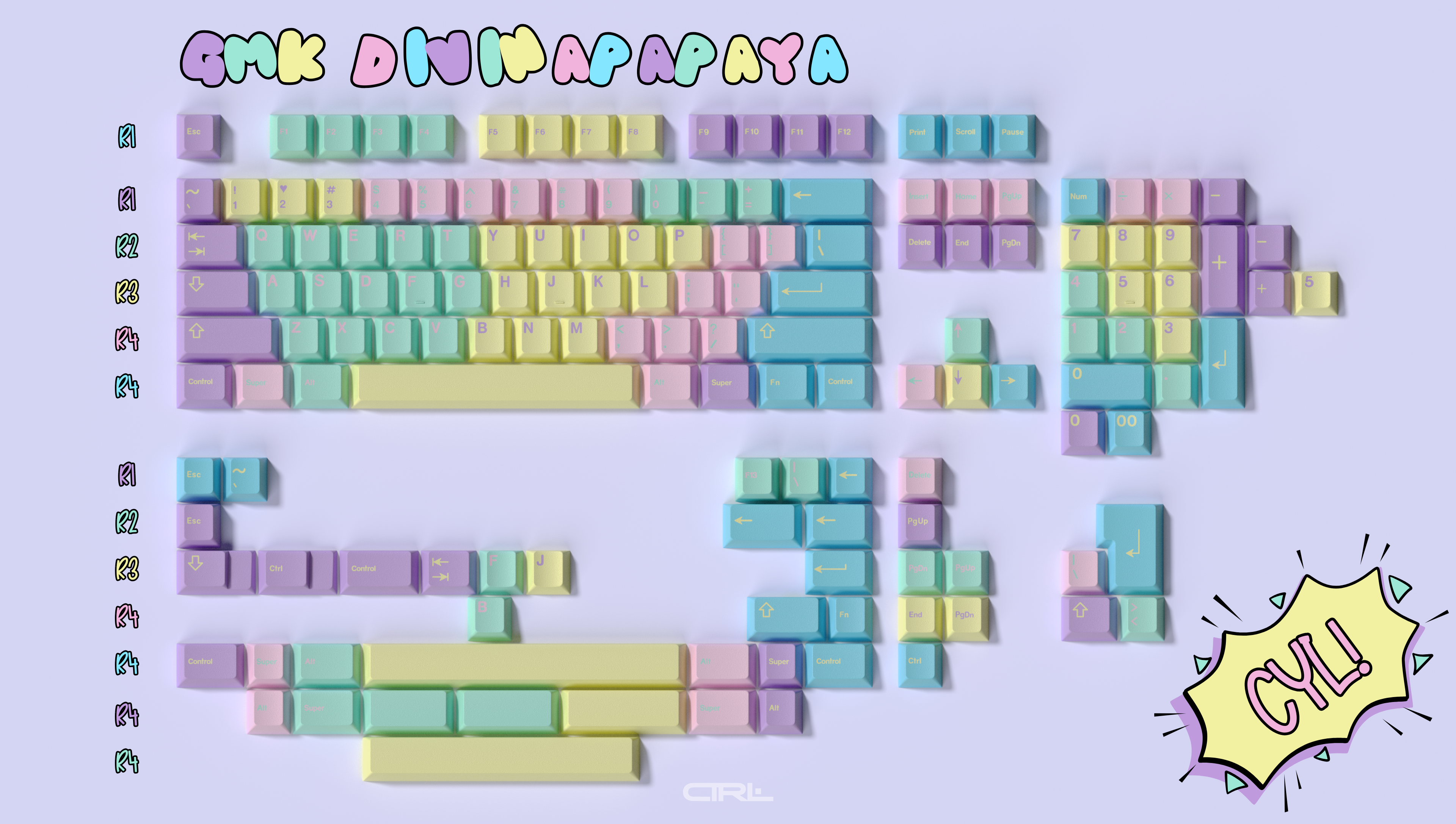 [GB] คีย์แคป GMK Divinapapaya