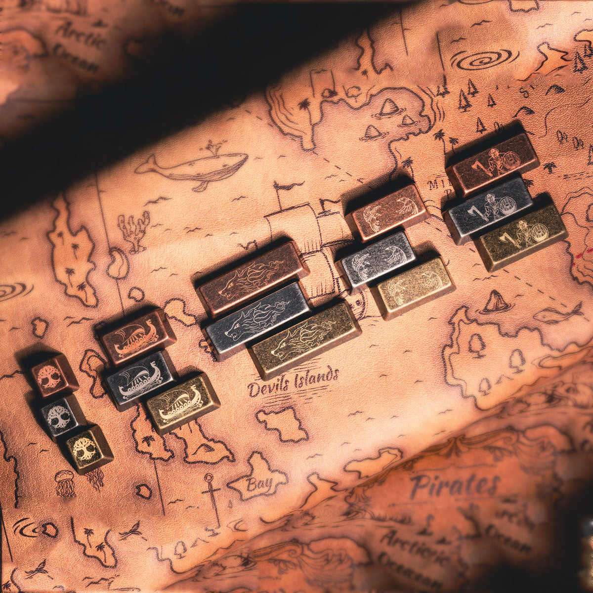 [GB] Awekeys Viking Antiques Full Metal Keycaps Set