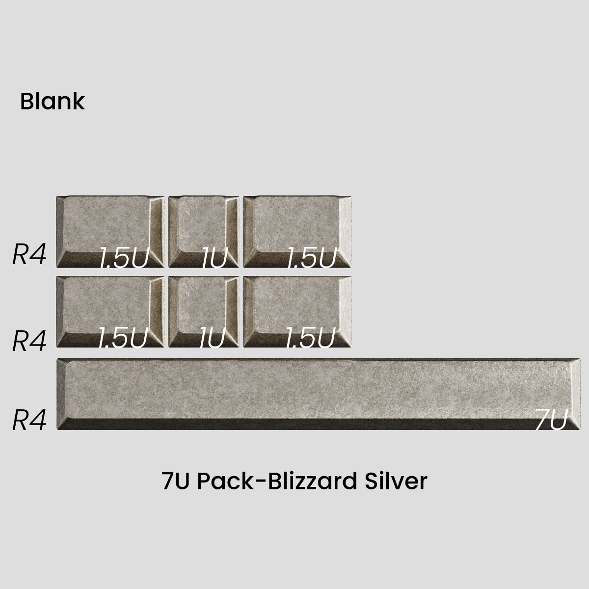 [GB] คีย์แคป Awekeys Wild Ice Full Metal Keycaps