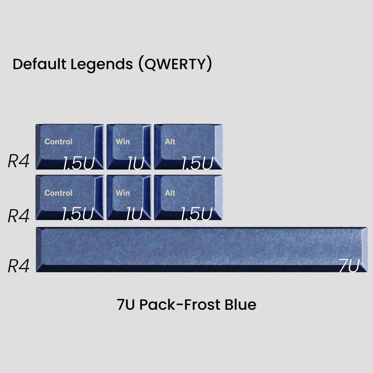 [GB] คีย์แคป Awekeys Wild Ice Full Metal Keycaps