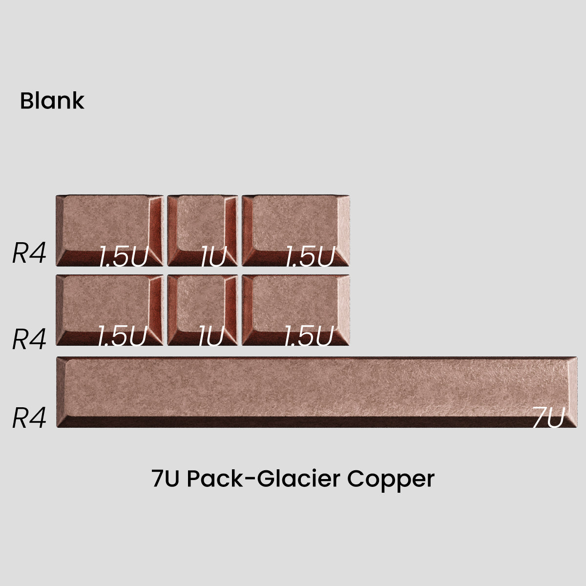 [GB] คีย์แคป Awekeys Wild Ice Full Metal Keycaps