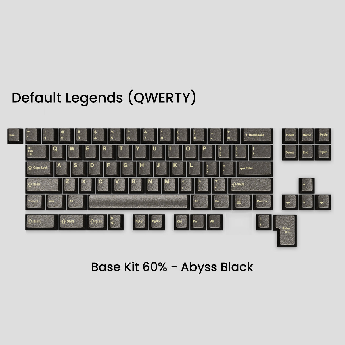 キーボード Awekeys Wild Ice - Abyss Black (100%+7u) GB] คีย์แคป Awekeys Wild Ice Full Metal Keycaps
