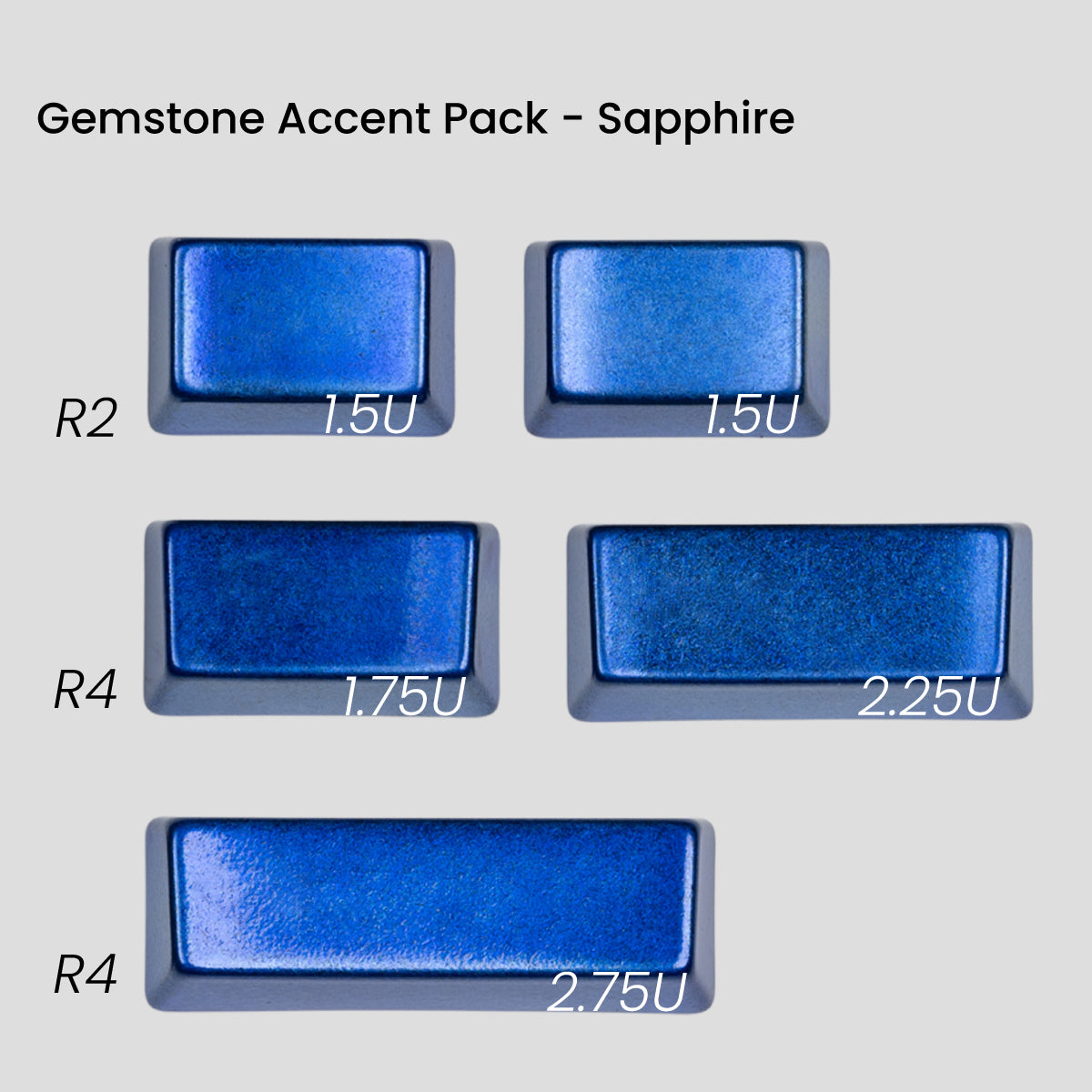 [GB] Awekeys Viking Antiques Full Metal Keycaps Set - Gemstone Accent Pack