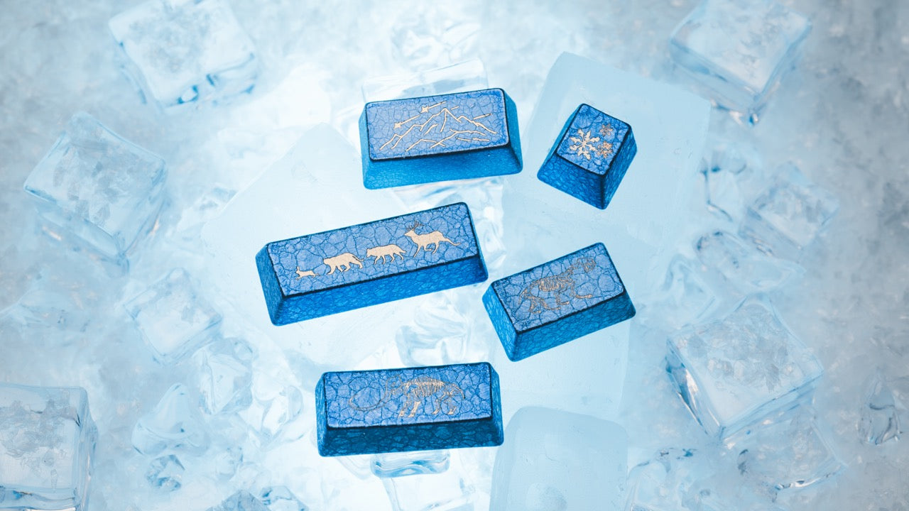 [GB] คีย์แคป Awekeys Wild Ice Full Metal Keycaps