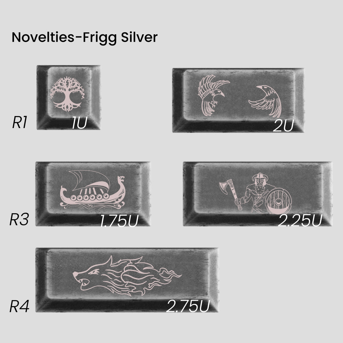 [GB] Awekeys Viking Antiques Full Metal Keycaps Set