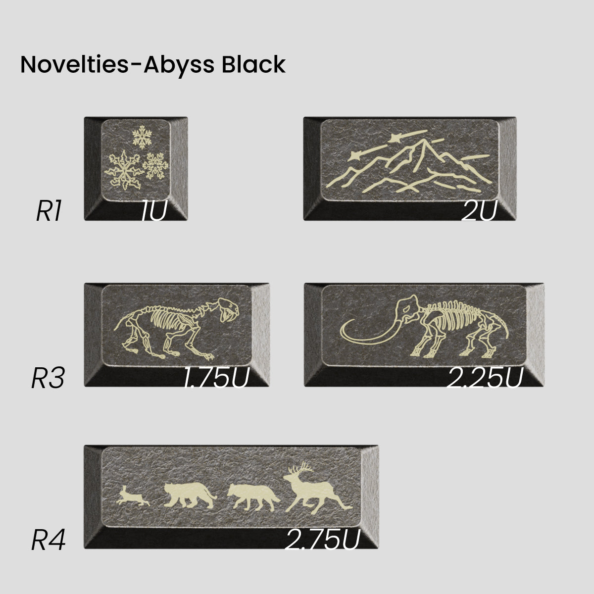 [GB] คีย์แคป Awekeys Wild Ice Full Metal Keycaps