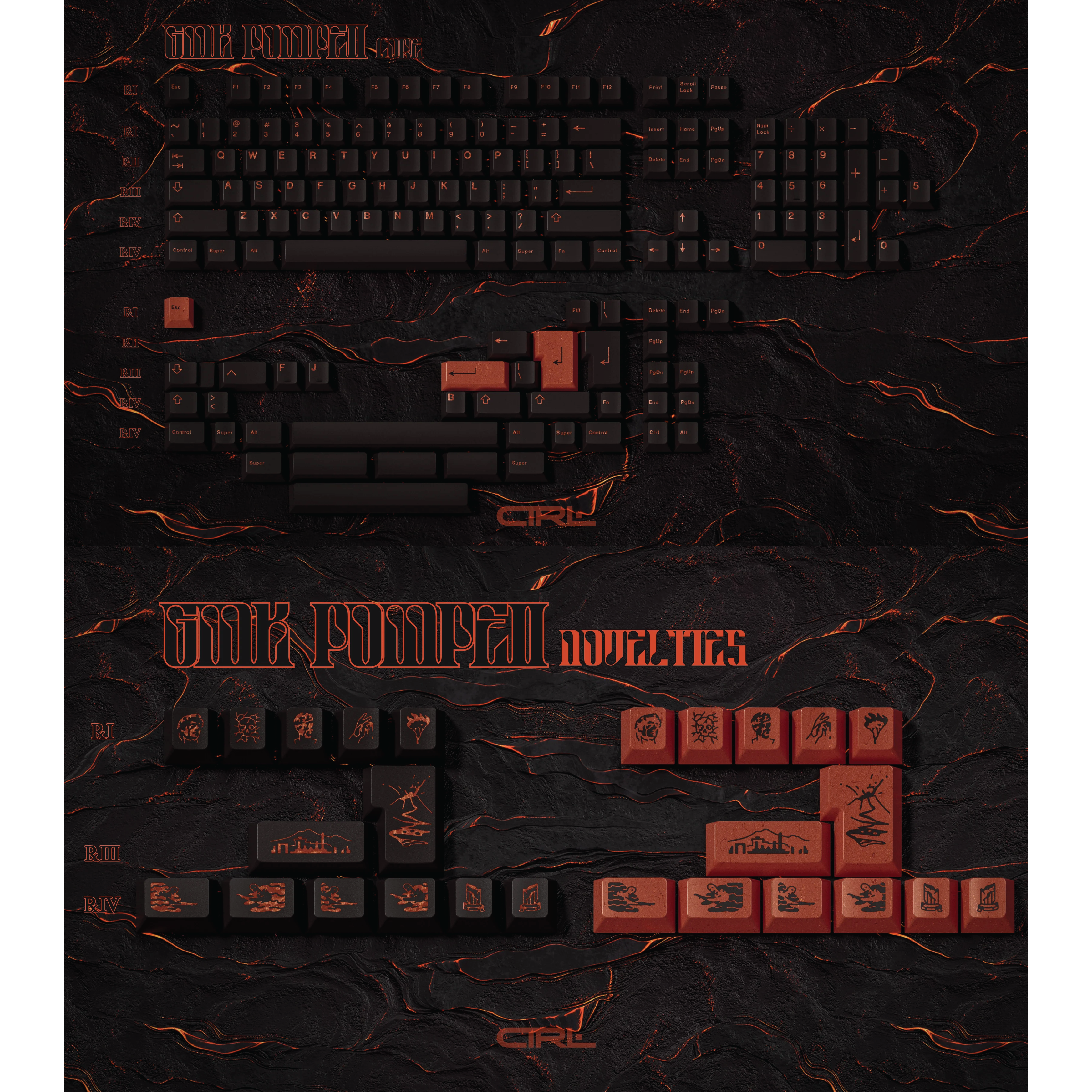 [In-stock] คีย์แคป GMK Pompeii