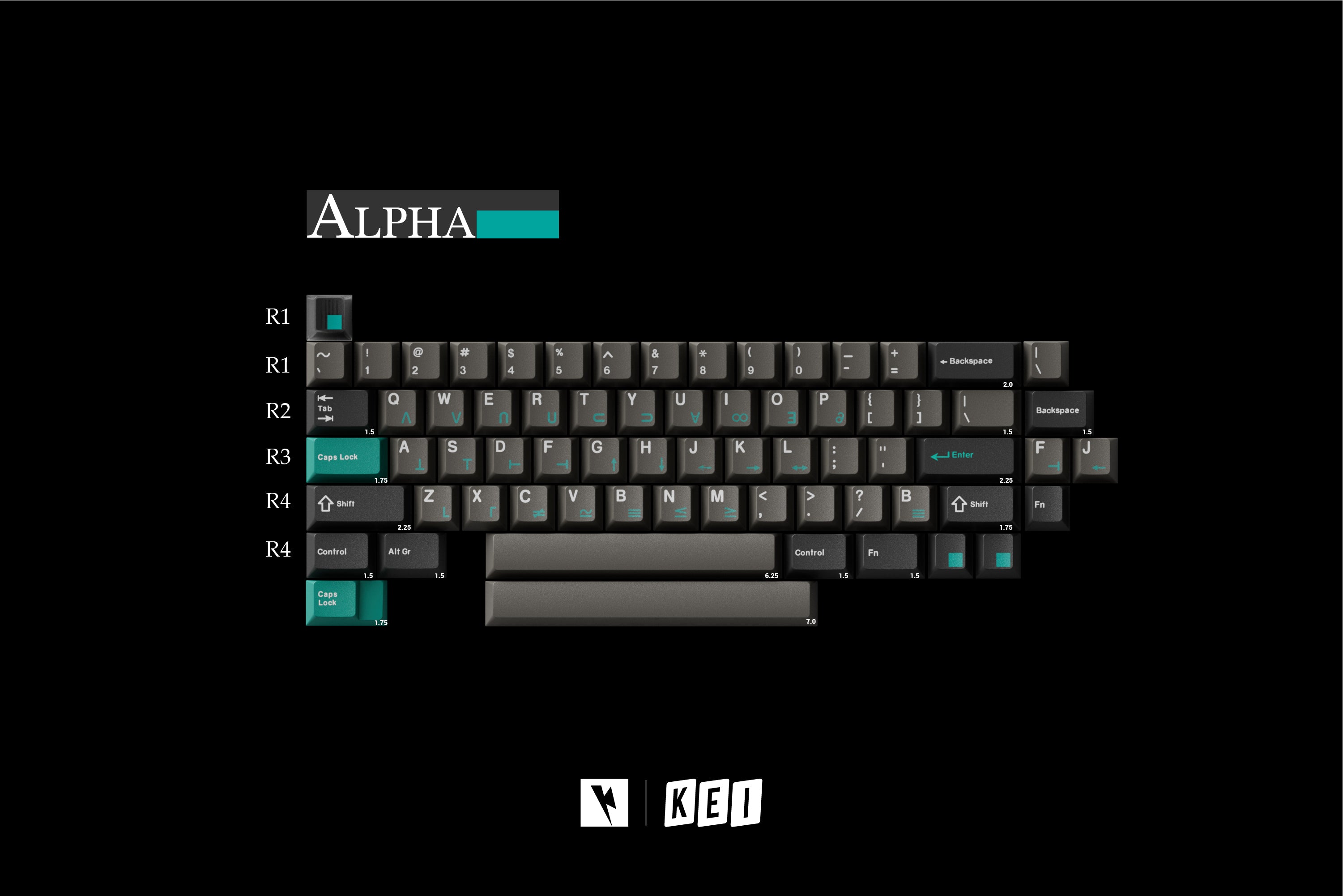 In-stock] Keykobo Dolch - คีย์แคป ABS Doubleshot/Tripleshot