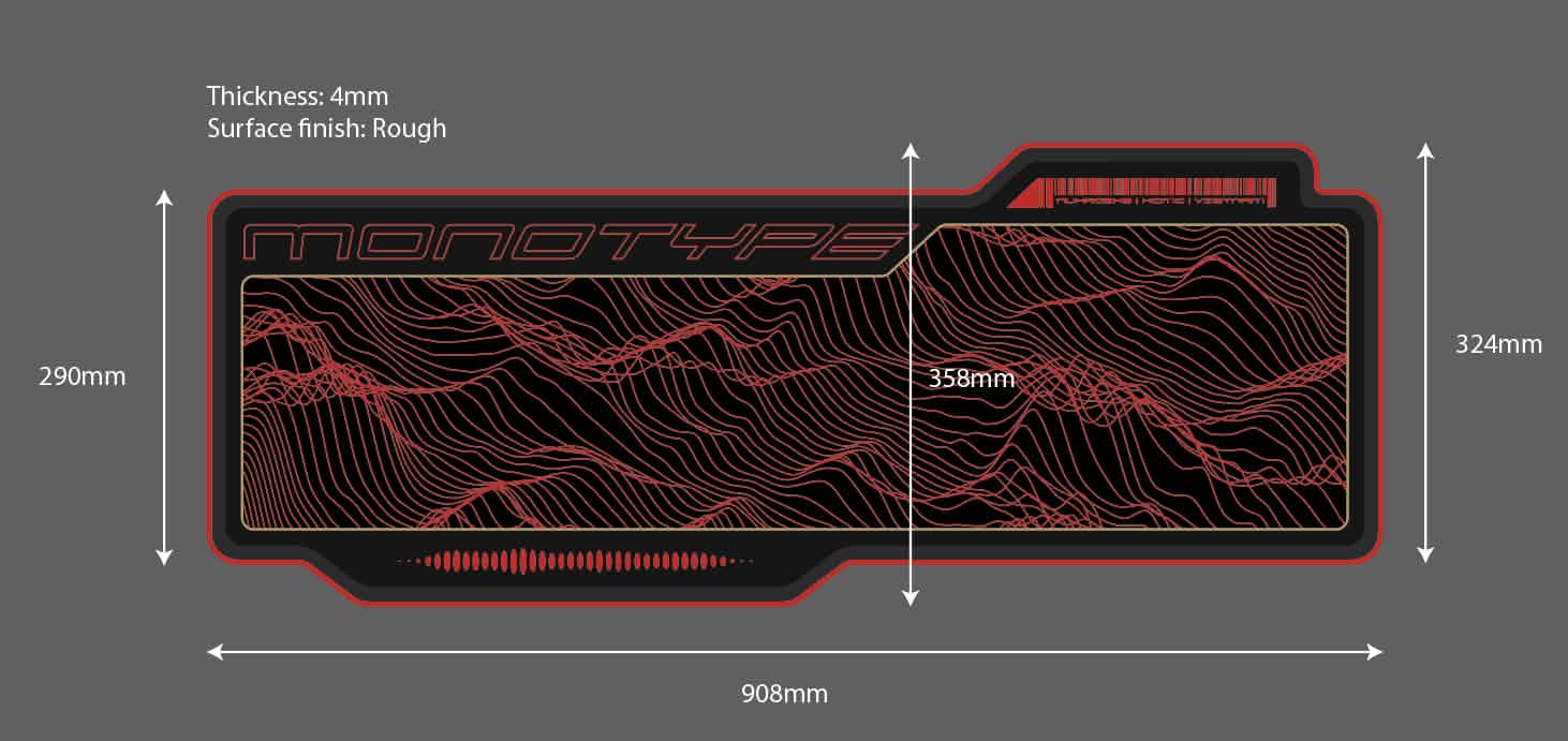 [Limted Pre-order] Monotype Deskmat